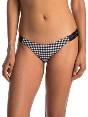 NWT Riviera Bikini Bottom VYB gingham black and white M
